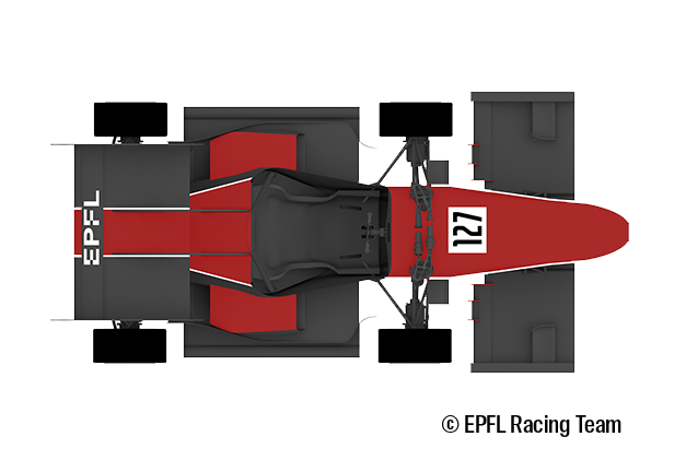 epfl racing team car ariane top view