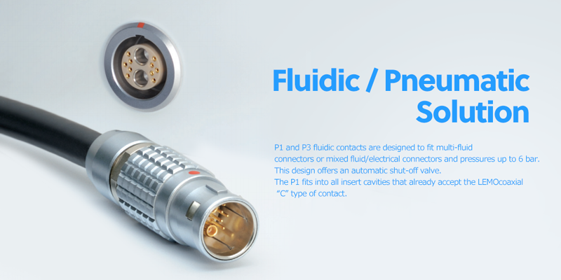 Fluidic Pneumatic Circular Connector LEMO