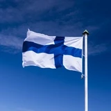 Finland flag square 