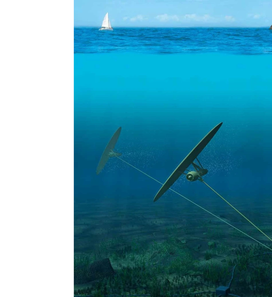 Connected 3 watts in the sea
