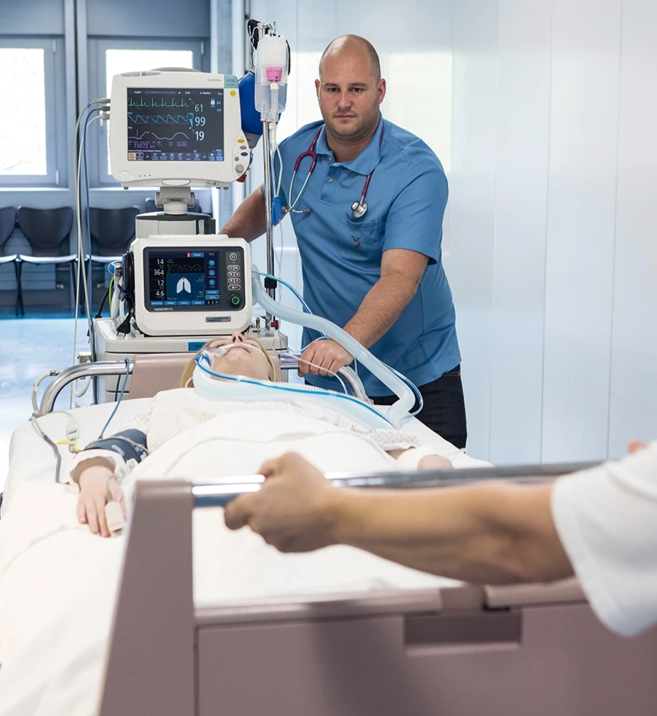 Hamilton-C1 intubated patient