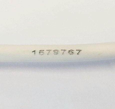 partially rubbed off label